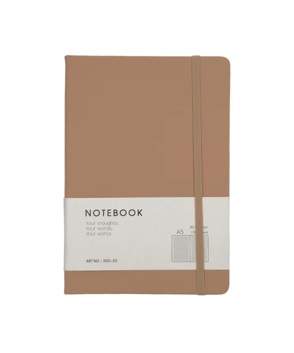 Agenda de notas unicolor con broche X unidad