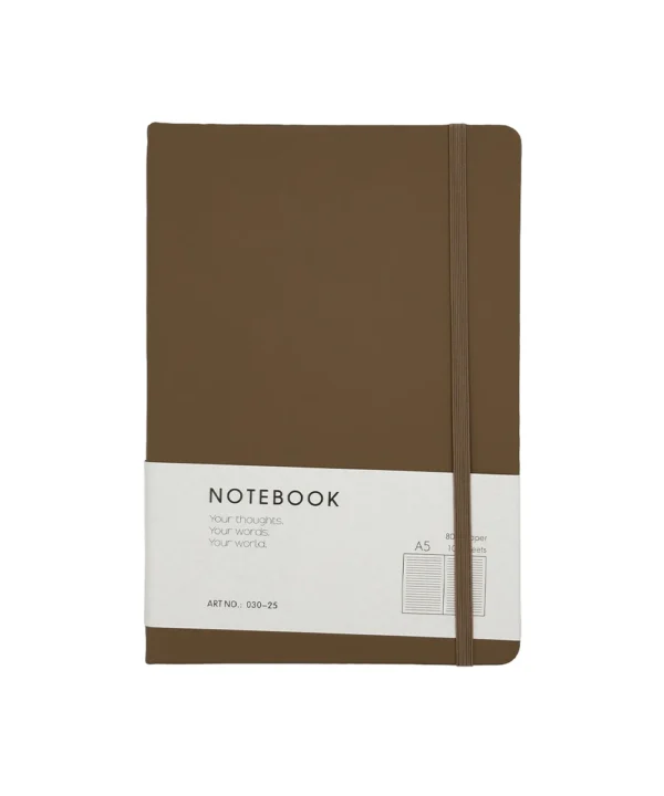 Agenda de notas unicolor con broche X unidad