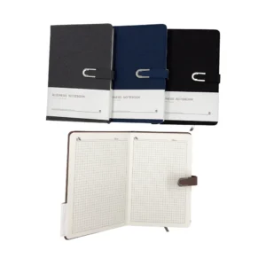 Agenda de notas unicolor con broche X unidad
