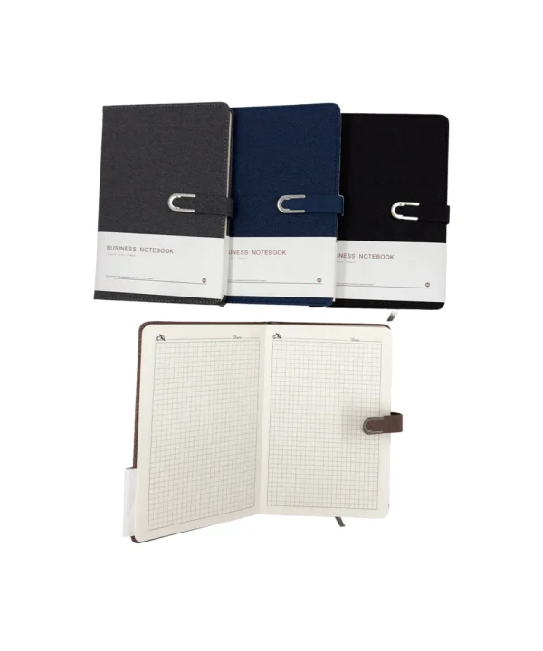 Agenda de notas unicolor con broche X unidad