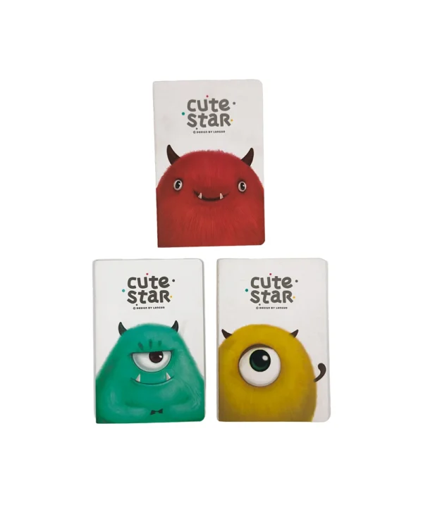 Cuaderno pequeño mounstro X 12 unidades