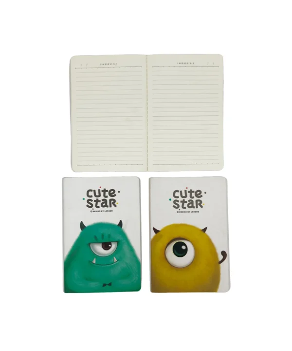 Cuaderno pequeño mounstro X 12 unidades