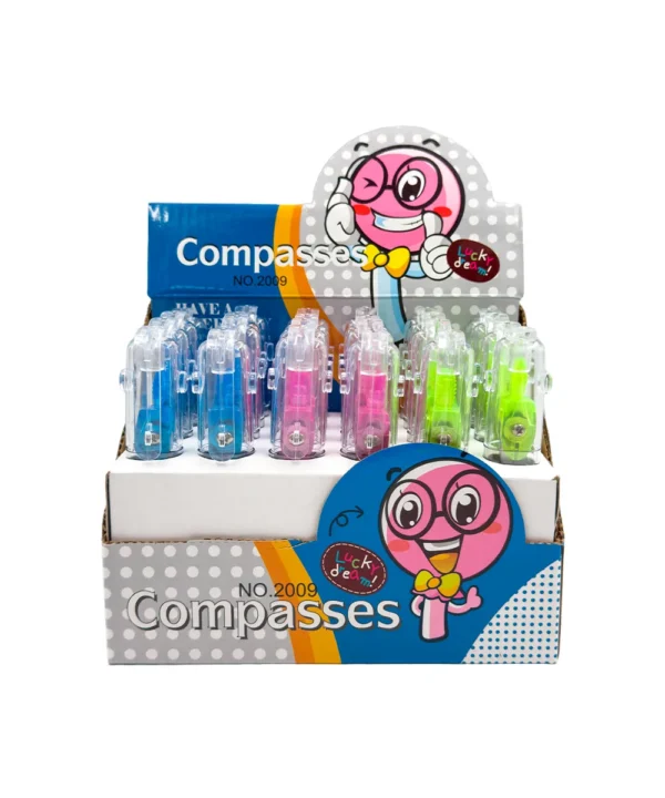 Compás escolar colores X 24 unidades