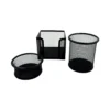 Set metálico negro X Set