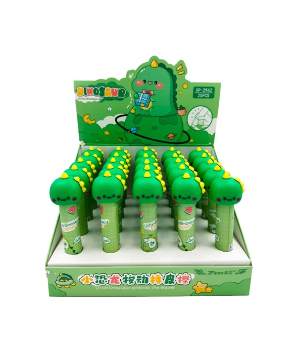 Borrador retractil dinosaurio X 25 unidades