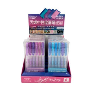 Set bolígrafos azul-morado X 6 unidades