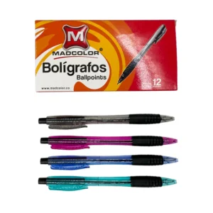 Bolígrafo Madcolor retráctil X 12 unidades
