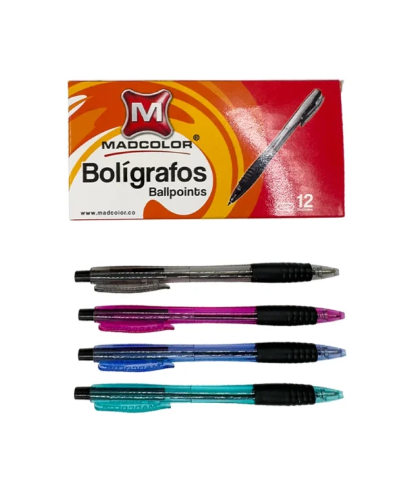 Bolígrafo Madcolor retráctil X 12 unidades
