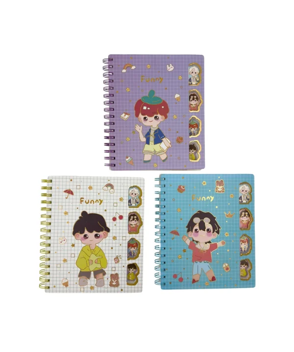 Libreta de notas con separador X Unidad