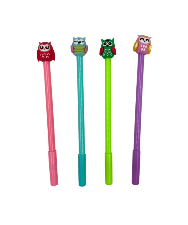 Bolígrafo búho colores