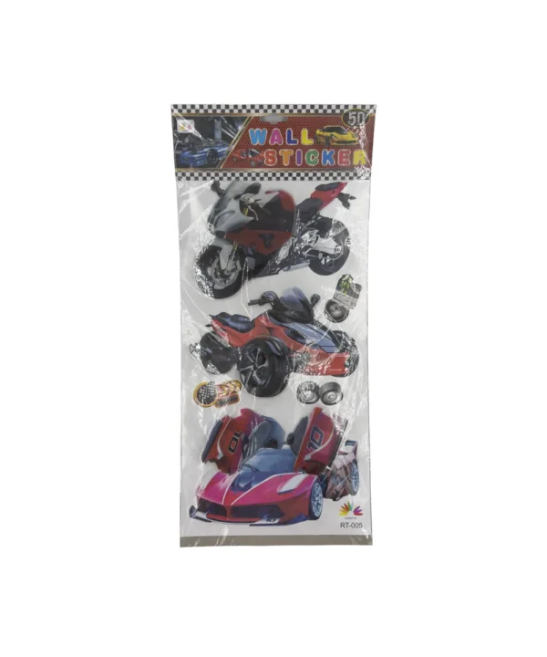 Sticker para pared carros X Unidad