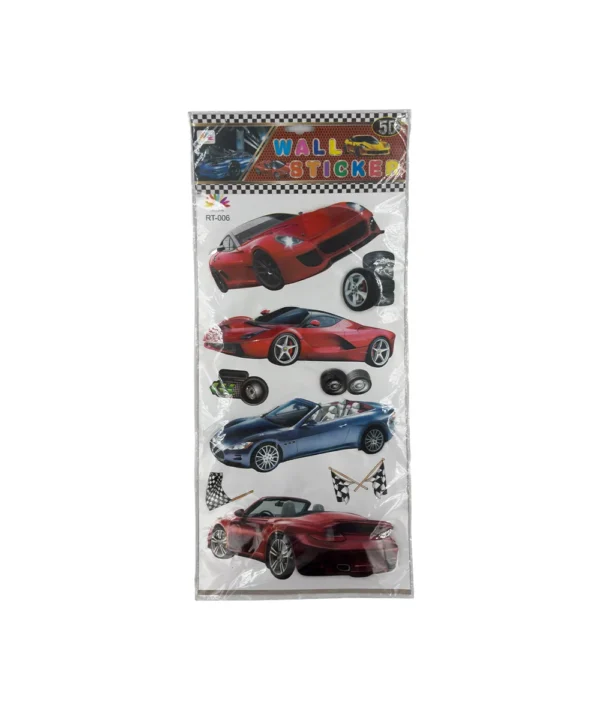 Sticker para pared carros X Unidad