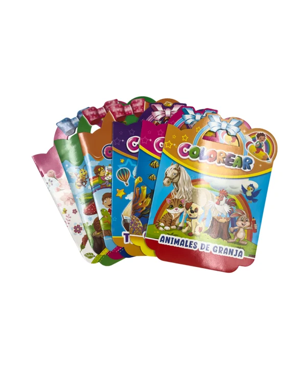 Didáctico libro para colorear con manija