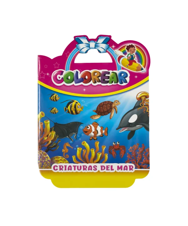 Didáctico libro para colorear con manija