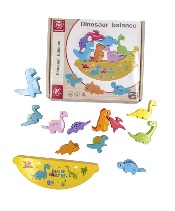 Didáctico balanza dinosaurios