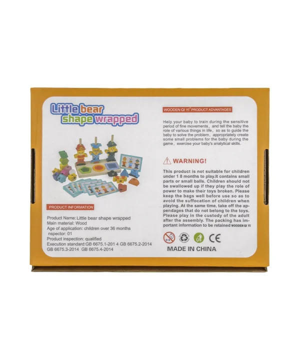 Didáctico madera formas personajes