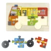 Didáctico rompecabezas 3D transporte