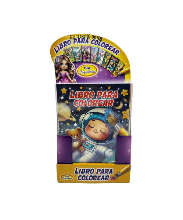Didáctico libro para colorear con stickers