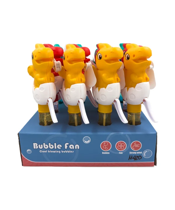 Burbujero dinosaurio ventilador