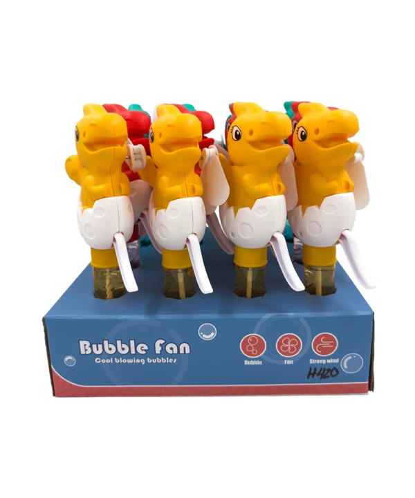 Burbujero dinosaurio ventilador
