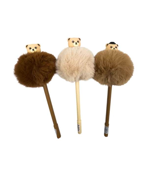 Bolígrafo 1 mina oso con pompon