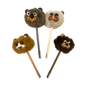 Bolígrafo 1 mina León con pompon