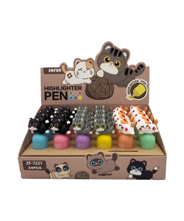 Resaltador tapa gato colores