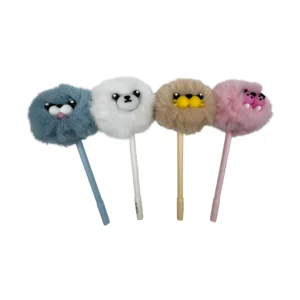 Bolígrafo 1 mina oso polar con pompon